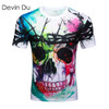 Devin Du new Fashion Brand T-shirt Hip Hop 3d Print Skulls Harajuku Animation 3d T shirt Summer Cool Tees Tops Brand Clothing