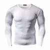 New Arrival Quick Dry Compression Shirt Long Sleeves T shirt Plus Size Fitness Clothing Solid Colorquick Dry Bodybuild Crossfit 