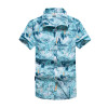 Men Shirt Summer Style Palm Tree Print Beach Hawaiian Shirt Men Casual Short Sleeve Hawaii Shirt Chemise Homme Asian Size 5XL