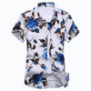 2018 summer new men's Hawaiian shirt casual XL short-sleeved shirt 5XL 6XL 7XL