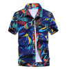 Mens Summer Fashion Beach Hawaiian Shirt Brand Slim Fit Short Sleeve Floral Shirts Casual Holiday Party Clothing Camisa Hawaiana