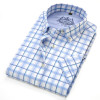 DAVYDAISY High Quality Short Sleeve Shirt Men Summer Turn Down Collar Casual Dress Plaid Shirt Men Brand Clothing 4XL DS-175