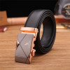 2017 men's belt fashion 100% Genuine Leather mens belts for men High quality metal automatic buckles Strap male for Jeans cowboy