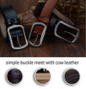 COWATHER fashion cow genuine leather 2017 new men fashion vintage style male belts for men pin buckle 100-150cm waist size 30-52