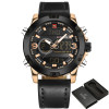 NAVIFORCE Luxury Brand Men Analog Digital Leather Sports Watches Men's Army Military Watch Man Quartz Clock Relogio Masculino