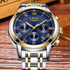 LIGE Watch Men Fashion Sport Quartz Clock Mens Watches Top Brand Luxury Full Steel Waterproof Gold Wrist Watch Relogio Masculino