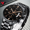 2018 NIBOSI Gold Quartz Watch Top Brand Luxury Men Watches Fashion Man Wristwatches Stainless Steel Relogio Masculino Saatler   