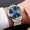 LIGE Watch Men Fashion Sports Quartz Full Steel Gold Business Mens Watches Top Brand Luxury Waterproof Watch Relogio Masculino