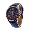 2018 Top Brand Geneva Brand Watches Women Casual Roman Numeral Watch For Women PU Leather Quartz Wrist Watch Relogio Gold Clock