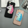3D Unicorn Quicksand Liquid Soft Silicone Case for Samsung Galaxy Alpha G850 G850F G8508S Phone Cover Cartoon Diamond