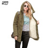 Fitaylor Winter Jacket Women 2018 Hooded Slim Thick Long Cotton Padded Warm  Coat Fashion Army Green High Quality Ladies Parka