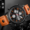 Mens Quartz Analog Watch Luxury Fashion Sport Wristwatch Waterproof Leather Male Watches Clock Relogio Masculino READEEL 2018