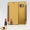 Fashion Flip Mirror Case For Samsung Galaxy S7 S7edge PC Cover Protector Shell View Window Clear for Galaxy S7 Cover