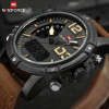 2018 NAVIFORCE Men's Fashion Sport Watches Men Quartz Analog Date Clock Man Leather Military Waterproof Watch Relogio Masculino