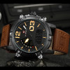 2018 NAVIFORCE Men's Fashion Sport Watches Men Quartz Analog Date Clock Man Leather Military Waterproof Watch Relogio Masculino