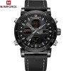 NAVIFORCE Brand Men's Military Sports Watches Waterproof Digital Analog Quartz Wristwatches Men Clock Relogio Masculino 9133