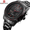 Luxury Brand NAVIFORCE Men Fashion Sport Watches Men's Quartz Digital Analog Clock Man Full Steel Wrist Watch relogio masculino  Luxury Brand NAVIFORCE Men Fashion Sport Watches Men's Quartz Digital Analog Clock Man Full Steel Wrist Watch relogio masculino