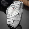 NAVIFORCE Mens Watches Top Brand Luxury Quartz Watches Men Fashion Business Male Clock Date Display Full Steel Montre Homme 