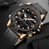 NAVIFORCE Luxury Brand Men Military Sport Watches Mens LED Analog Digital Watch Male Army Leather Quartz Clock Relogio Masculino