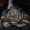 NAVIFORCE Mens Watches Brand Luxury Military Sport Leather Quartz wristwatches Waterproof Men's Wrist watch Relogio Masculino