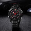 NAVIFORCE Original Luxury Brand Stainless Steel Quartz Watch Men Clock LED Digital Army Military Sport Wristwatch relogio 