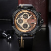 NAVIFORCE Luxury Brand Men's Quartz Sports Watches Man Leather Hollow Face 24 Hour Date Clock Men Fashion Waterproof Wrist Watch