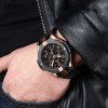 Megir Men's Chronograph Analogue Quartz Wrist Watches with Silicone Strap 24-hour Display Sports Wristwatch for Boys2050GBK-1N0
