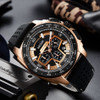 MEGIR Men's Casual Watches Silicone Band Waterproof Military Chronograph Sport Watch  Waterproof Wristwatches Men Clock Jewelry