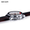 MEGIR Fashion Top Brand Sports Watches Men Leather Luxury Quartz Military Wrist Watch Waterproof Clock Male Relogios