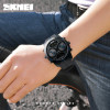 SKMEI 1355 New Men Dual Display Wristwatches 3 Time Countdown 50M Waterproof Clock Relogio Masculino Outdoor Sports Watches