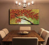 New handmade Oil Painting on Canvas Palette knife Thick Paint Tree 3D Flowers Paintings Home living room Decor large Art Picture