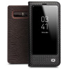 QIALINO for Samsung Note 8 Cases Smart View Flip Genuine Leather Window Cover for Samsung Note8 Case