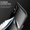 WOWCASE Magnetic Adsorption Tempered Glass Cases For iPhone X Metal Bumper Luxury Magnet Back Cover For iPhone 7 8 Plus Coque   