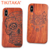 Natural Wood Case For iphone X 8 7 6 6s Plus SE 5 5s Samsung Galaxy Note 8 S6 S7edge S8 S9Plus Cover Retro Embossed Wooden Coque