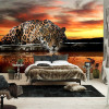 Custom Photo Wall Paper 3D Stereoscopic Animal Leopard Wall Mural Wall Papers Home Decor Living Room Bedroom Backdrop Wallpaper