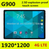 10.1 inch Octa core tablet pc G900 2.5D screen Android 7.0 3G 4G LTE Dual SIM 1920*1200 IPS 4GB 128GB wifi Bluetooth tablets