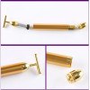 Golden Anti-aging Anti-wrinkle Face Massager Roller Energy Pen Bar Facial Roll  Tharapy Massage Derma Skin Care Treatment