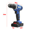 25V Lithium-Ion Battery Power Drill Driver Rechargeable Cordless Drill Electric Hammer Screwdriver Power Tools