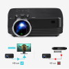 TORADOLA Android Projector, 1280x720. WIFI, Bluetooth. MINI Projector Support 1080P, USB, HDMI out. Home Theater. Q6