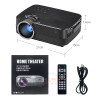 TORADOLA Android Projector, 1280x720. WIFI, Bluetooth. MINI Projector Support 1080P, USB, HDMI out. Home Theater. Q6