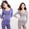 Long Johns Women For Winter Sexy Women Thermal Underwear Suit Women Body Shaped Slim Ladies Intimate Sets Female Pajamas Warm