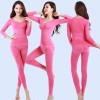 Long Johns Women For Winter Sexy Women Thermal Underwear Suit Women Body Shaped Slim Ladies Intimate Sets Female Pajamas Warm