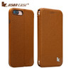 Jisoncase Genuine Leather Folio Case for iPhone 7 Plus with Magnetic Flip Cover Luxury Cases Sleeve for iPhone 7 Plus 5.5"