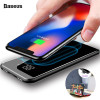 Baseus 8000mAh QI Wireless Charger Power Bank For iPhone XS Max Xiaomi LCD Dual USB External Battery Wireless Charging Powerbank