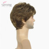 StrongBeauty Men Short Wig Light Brown mixed Synthetic Natural Full Wigs