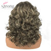 StrongBeauty Women's Synthetic Wigs Long Curly Hair Beige Blonde Mix Capless Natural Wigs