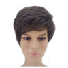 HAIRJOY Women Men Synthetic Wig Short Curly Layered Haircut Brown Costume Wig 4 Colors Available