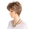 Amir Fluffy Short Wigs for white women Blonde wig Synthetic Curly Short Hair Wig Ombre And Piano Color