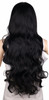QQXCAIW Long Curly Cosplay Wig Party Women Natrual Black 70 Cm High Temperature Synthetic Hair Wigs