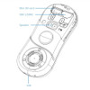 SERVO S08 fidget spinner Mobile phone 1.3inch Dual SIM Card GPRS Bluetooth FM Radio hand spinner cellphone with Russian keyboard